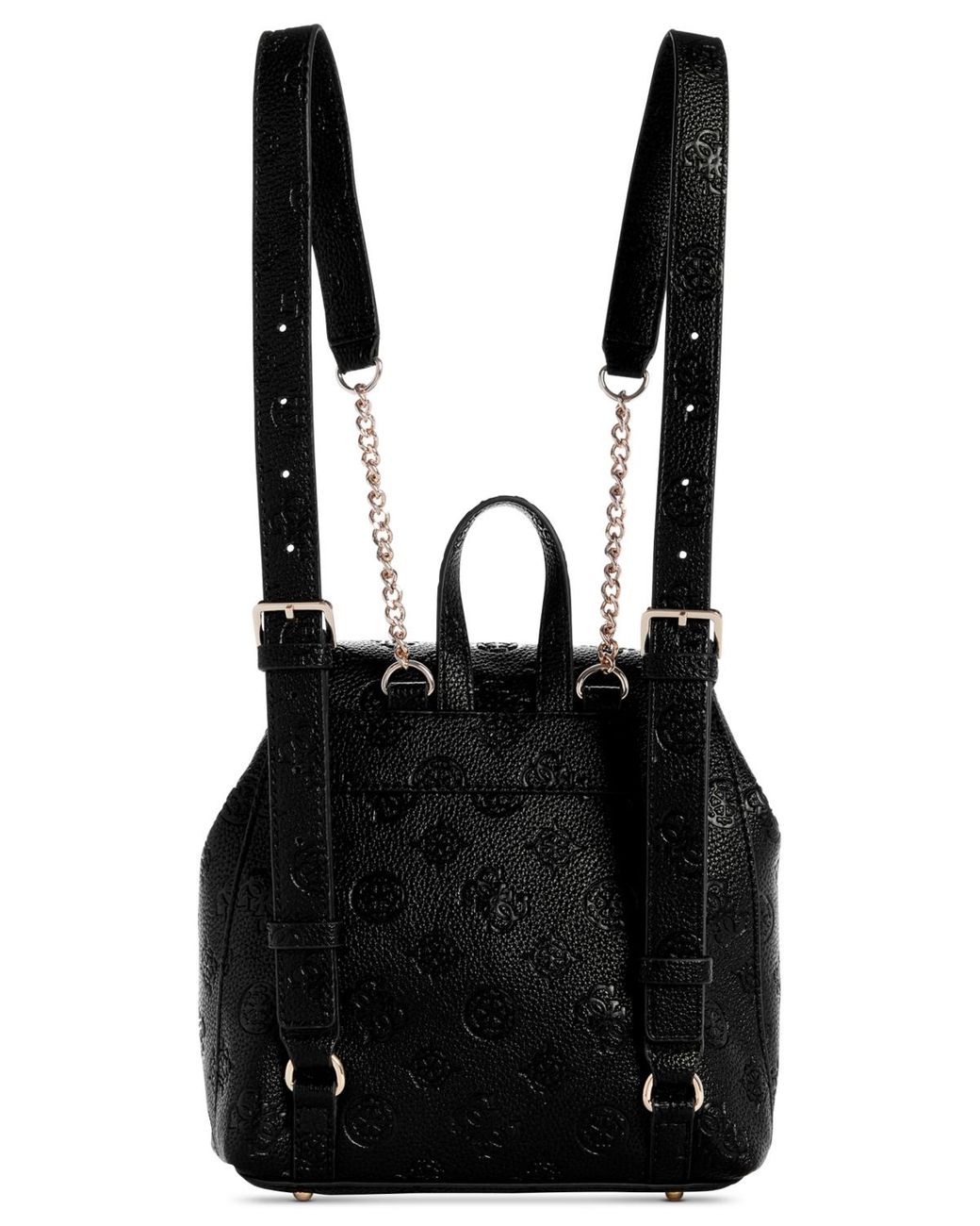Guess Cresida Small Flap Backpack in Black Lyst