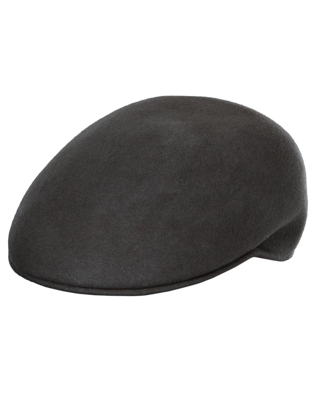 Scala Black Crushable Felt Ascot Hat for men