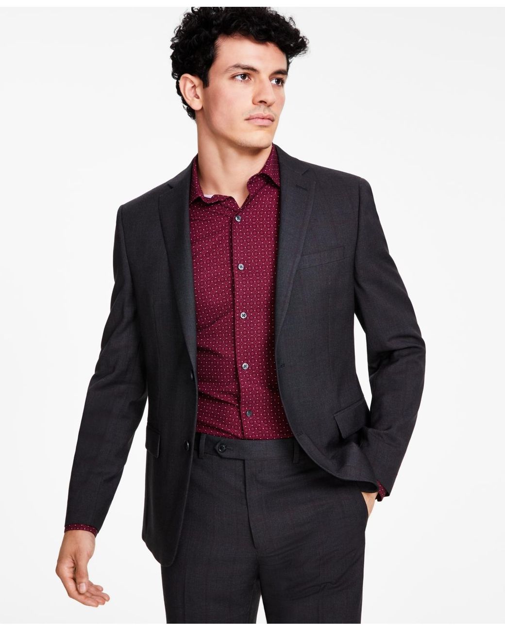 Alfani grey suit clearance