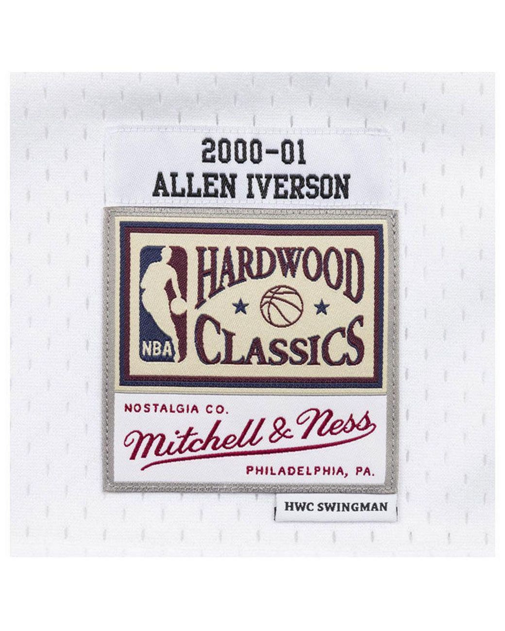 Mitchell & Ness Swingman Philadelphia 76ers Home 2000-01 Allen Iverson Jersey, White