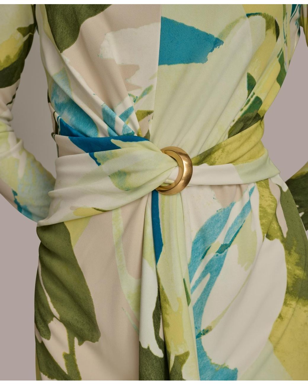 【Donna Karan New York】Printed Draped-Sash Dress Donna Karan New York Women's Printed Draped-Sash Dress - Macy's
