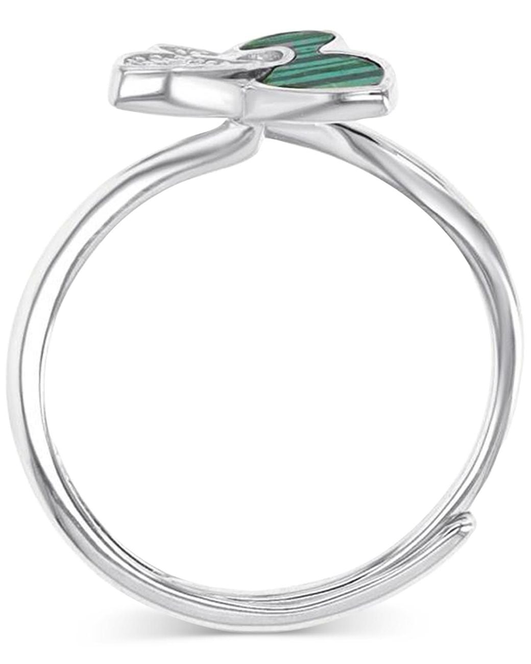 Macy's Green Butterfly Adjustable Ring (1.85 Ct. T.w.