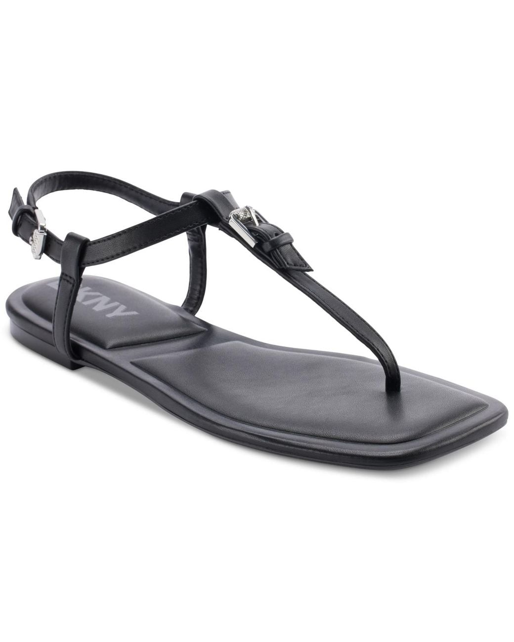 DKNY Metallic Datto T-strap Sandals