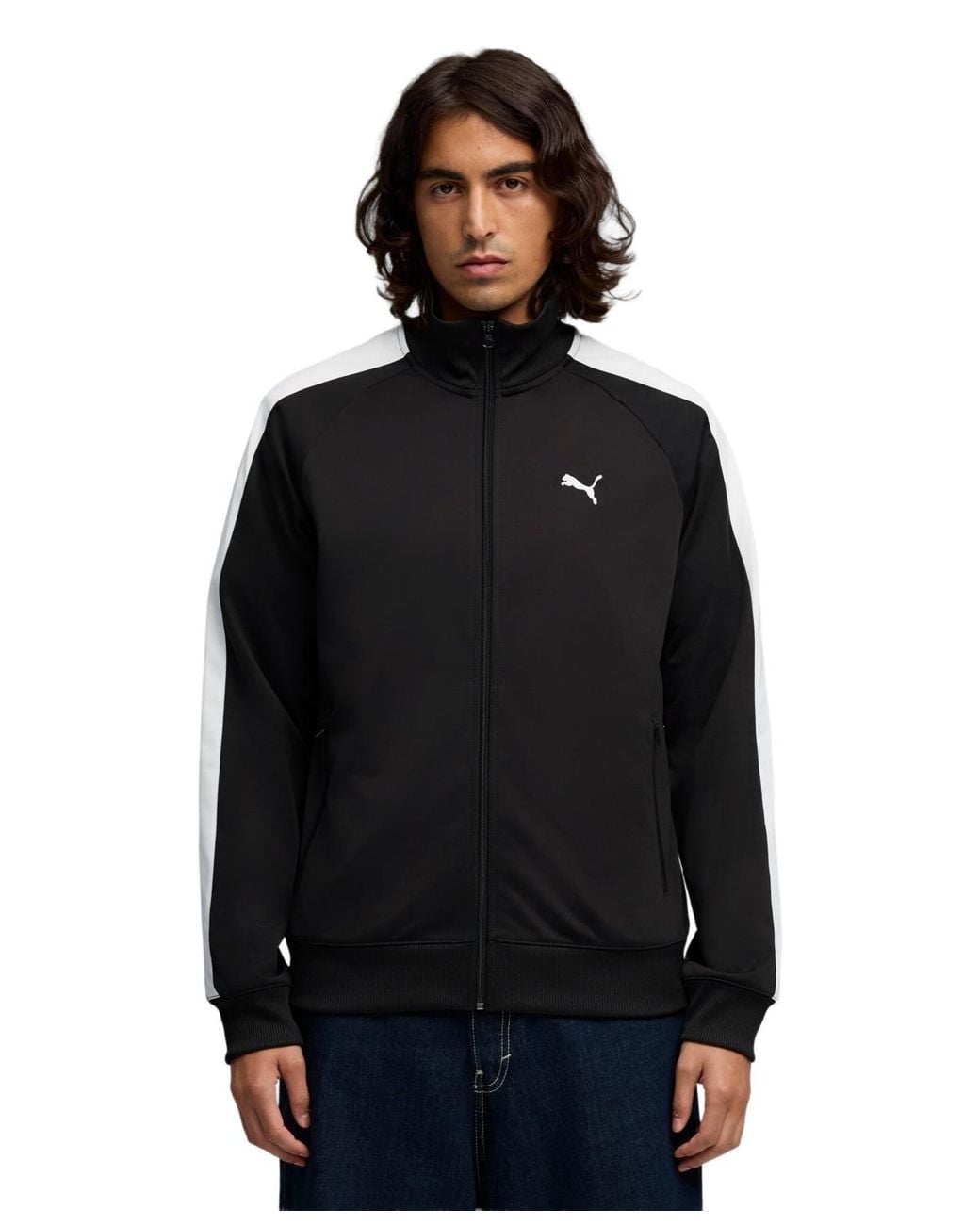 PUMA Black Essential T7 Full-zip Track Jacket for men