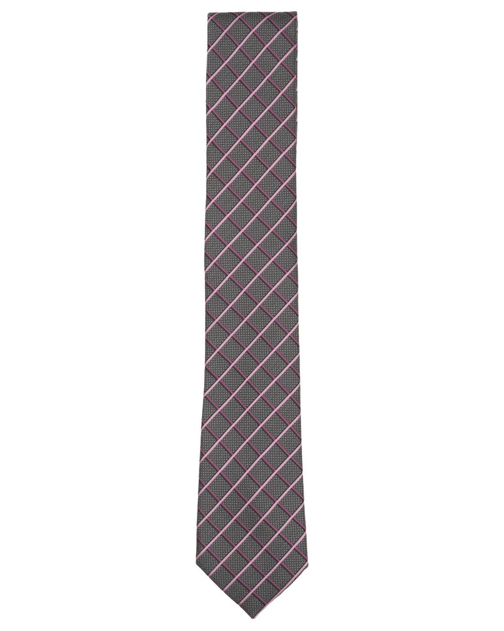 Alfani Gray North Grid Tie for men