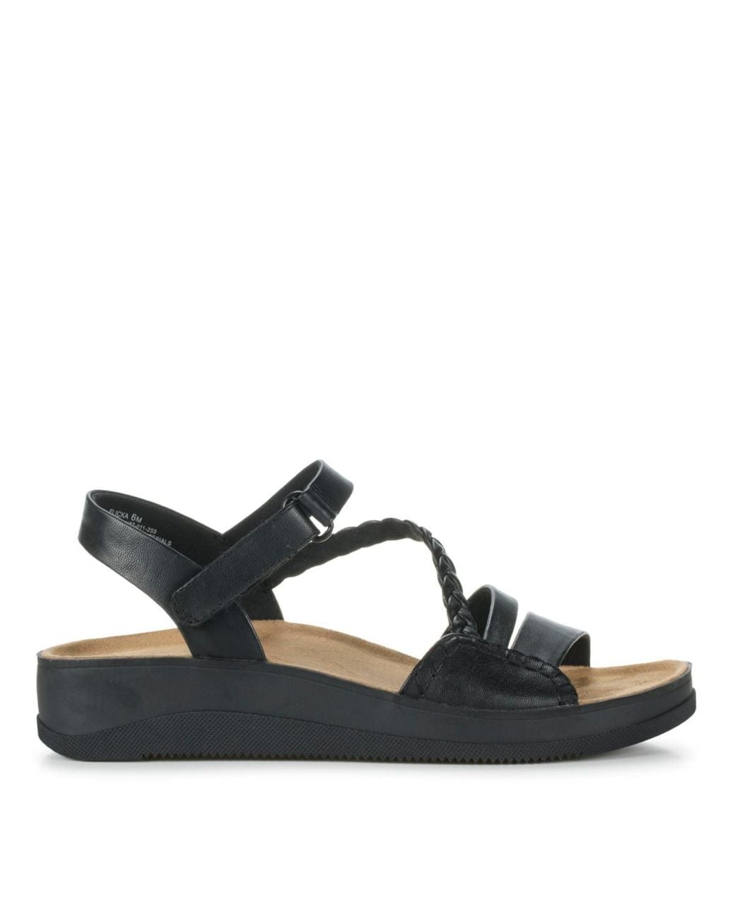 BareTraps Black Flicka Wedge Sandals