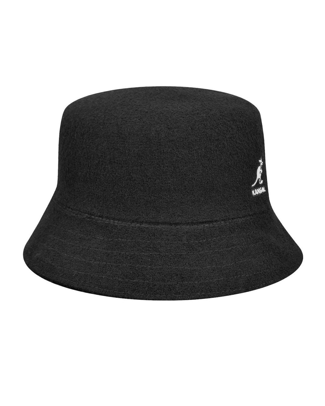 Kangol Black Bermuda Bucket Bucket Hat for men