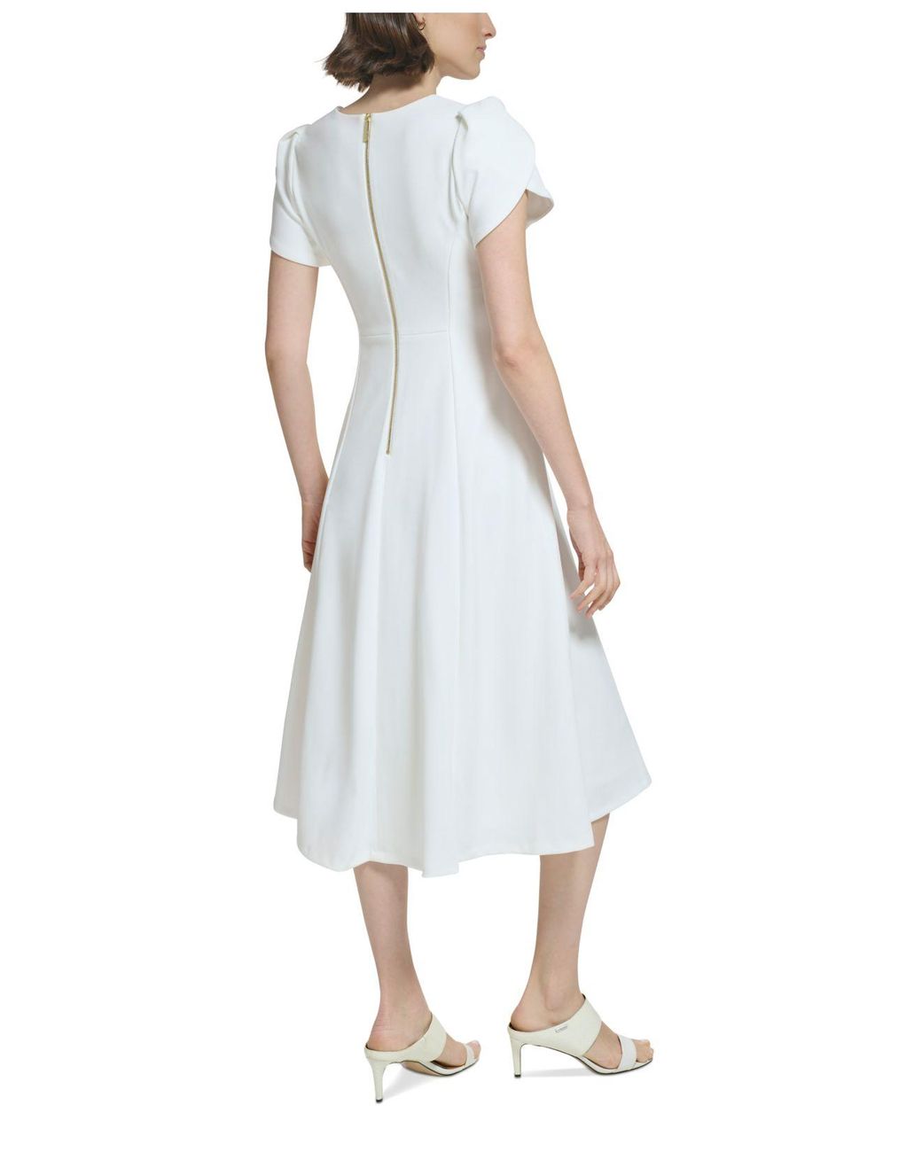 Calvin klein tulip hotsell sleeve midi dress