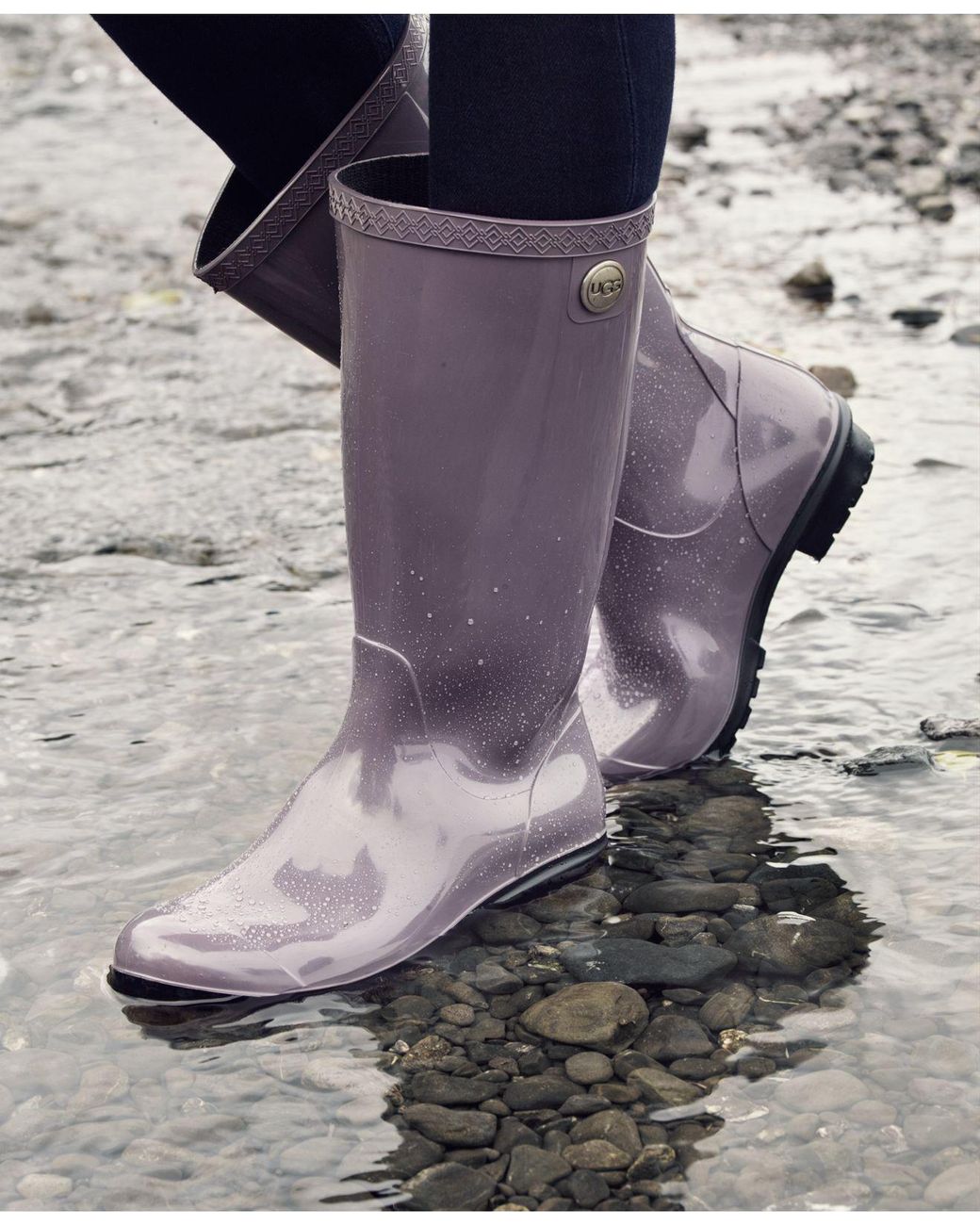 purple ugg rain boots