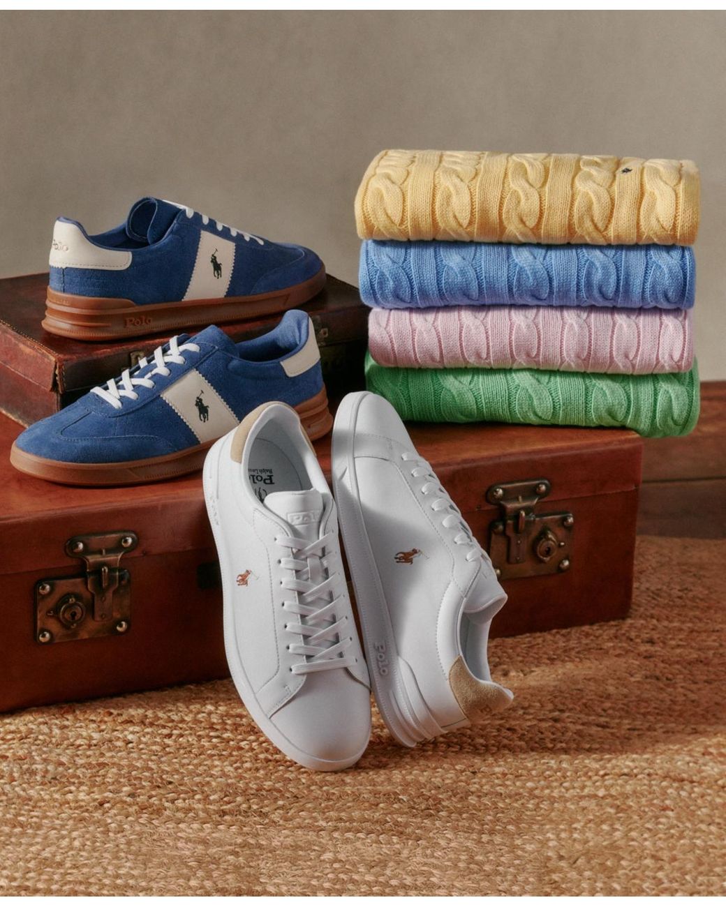 Polo Ralph Lauren Heritage Aera Suede Sneaker in Blue for