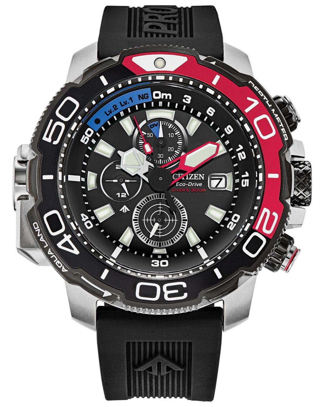 Citizen Eco-drive Promaster Aqualand Black Rubber Strap Watch 46mm for Men - Lyst