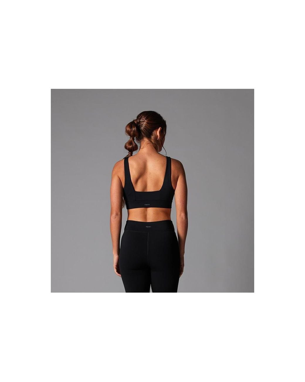Tavi Black Square Neck Bra
