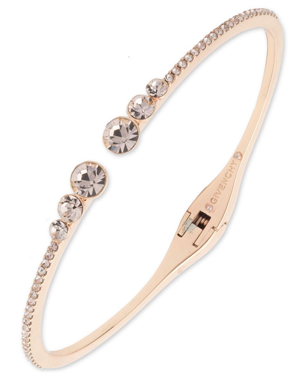 Givenchy Pavé Open Cuff Bracelet in Rose Gold (Metallic) - Lyst