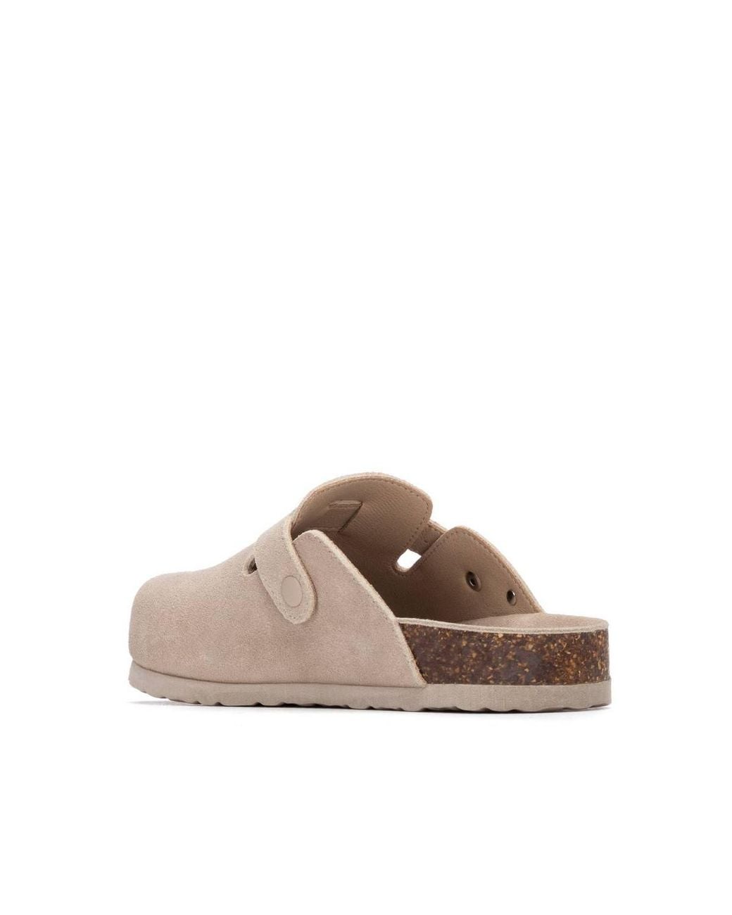 Xti Brown Suede Clogs By