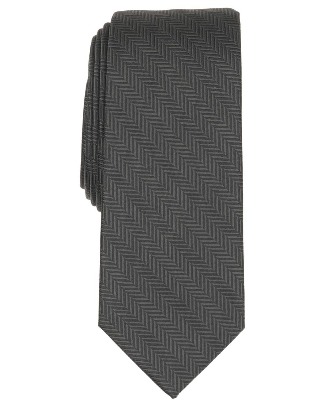Alfani Gray Dorian Chevron Slim Tie for men