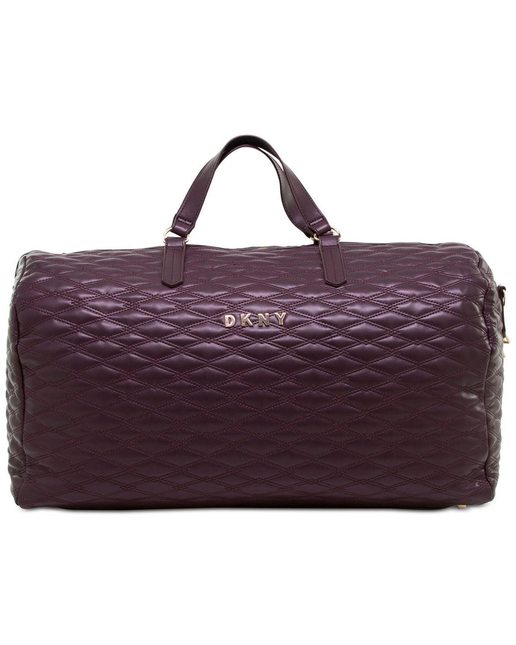 DKNY Allure Quilted Barrel Duffle Large in Purple for Men Lyst