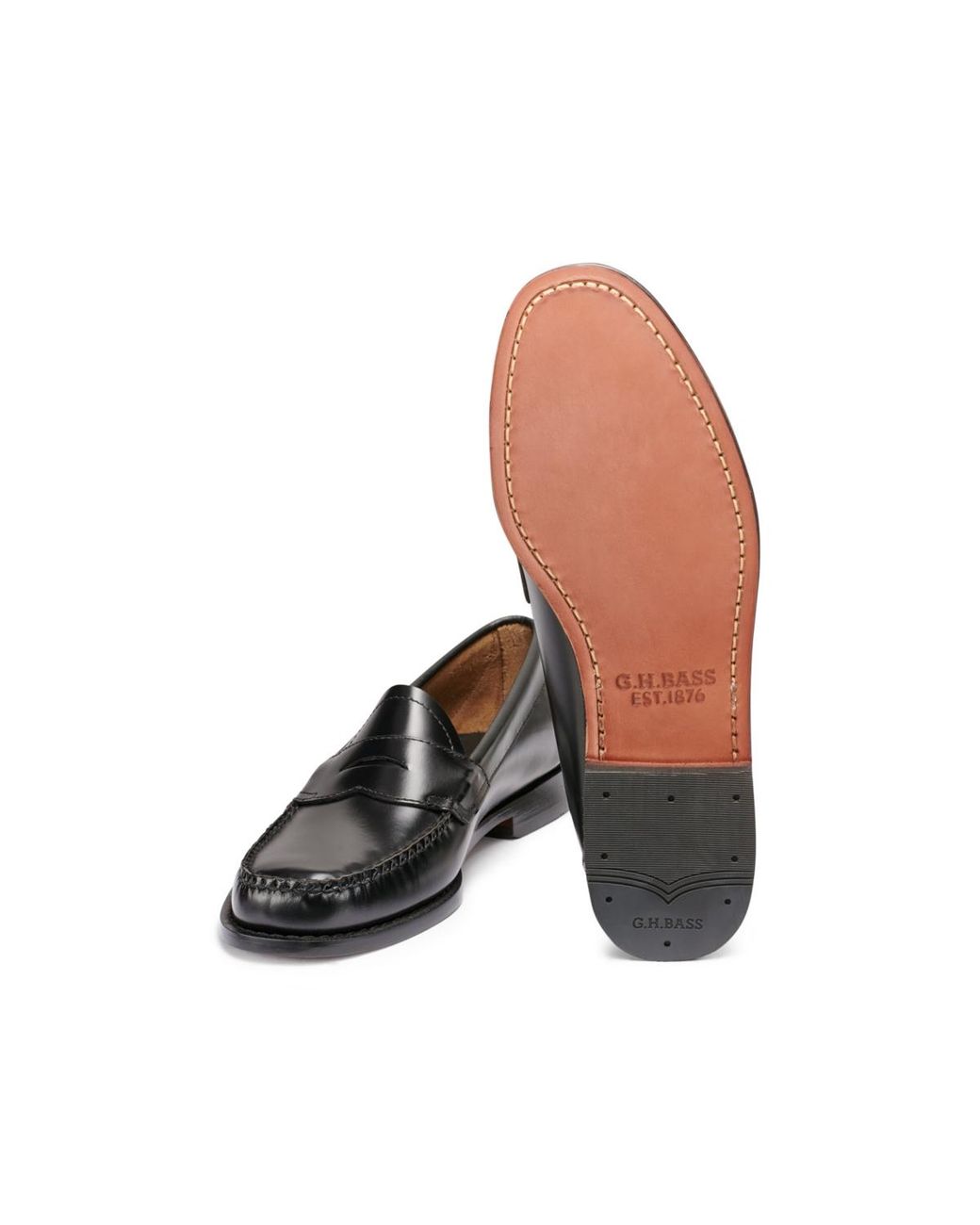 G.H. Bass & Co. Logan Weejuns Penny Loafers in Black for Men  display picture 3