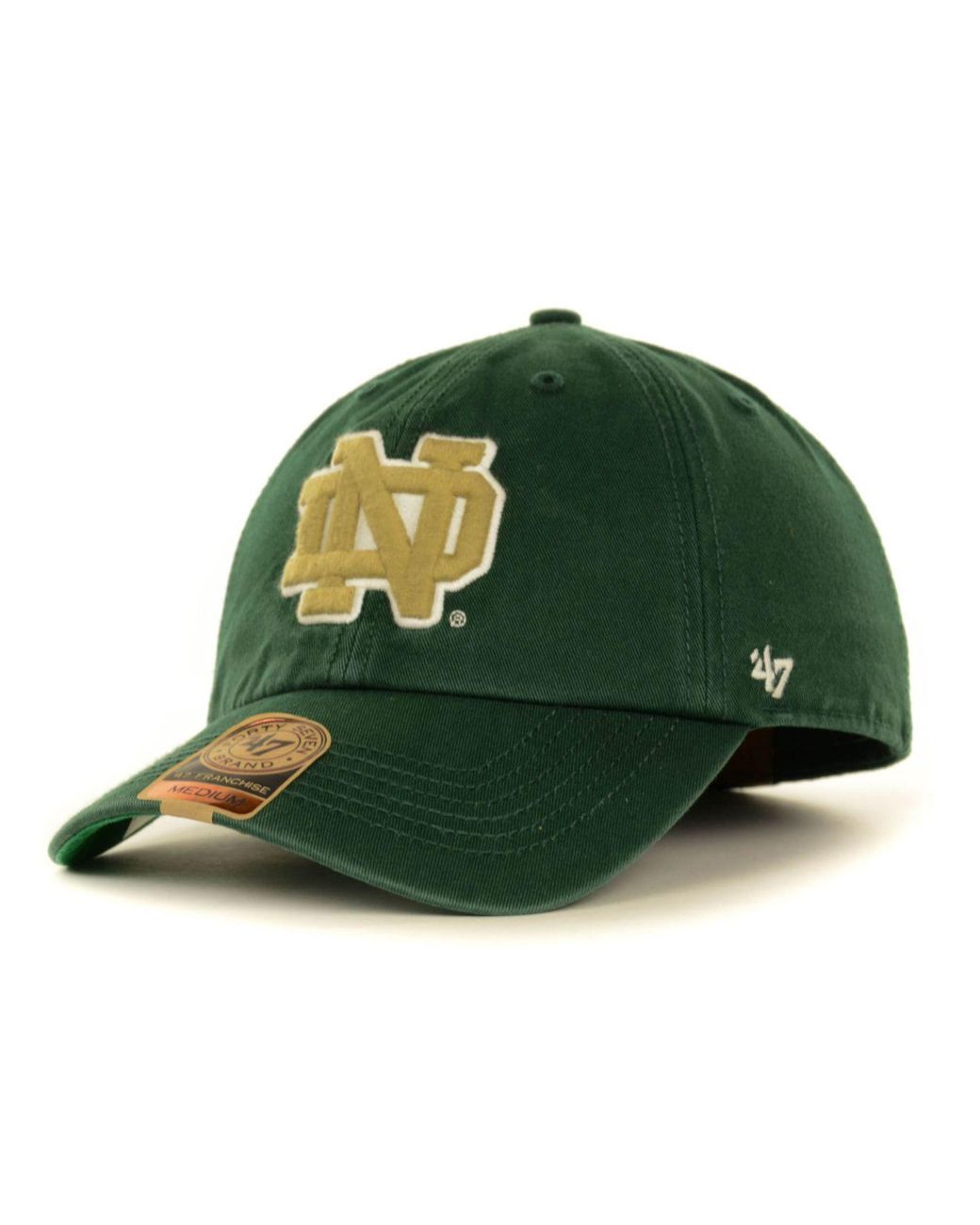47 Brand Notre Dame Fighting Irish Ncaa 47 Franchise Cap in Green for Men Lyst