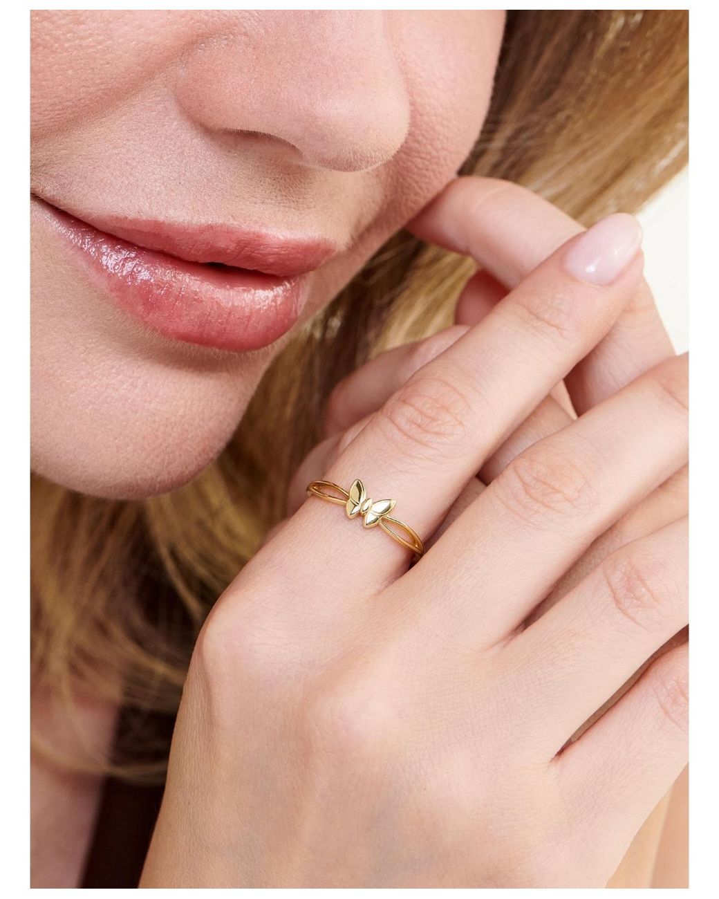 DEVATA Metallic Butterfly Ring