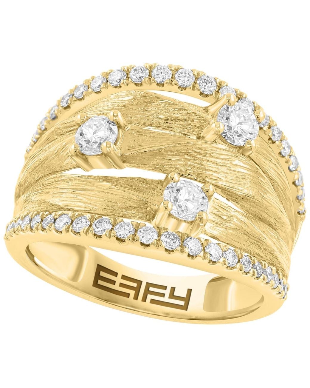 Effy Metallic Round Diamond Ring (3/4 Ct. T.w.