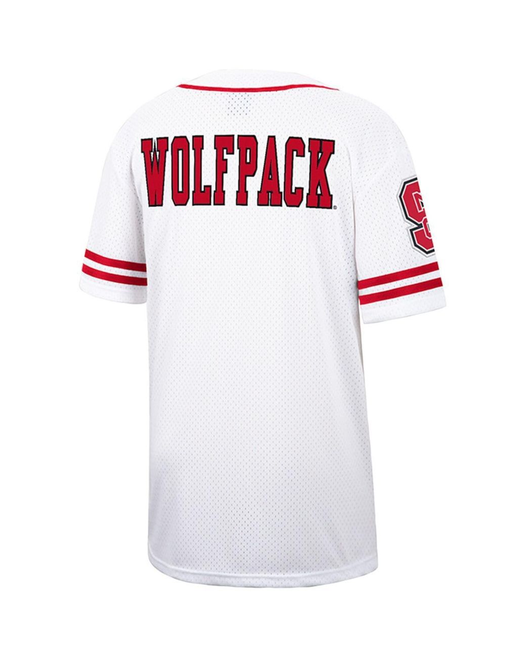 Men's Colosseum White Stanford Cardinal Free Spirited Mesh Button-Up  Baseball Jersey