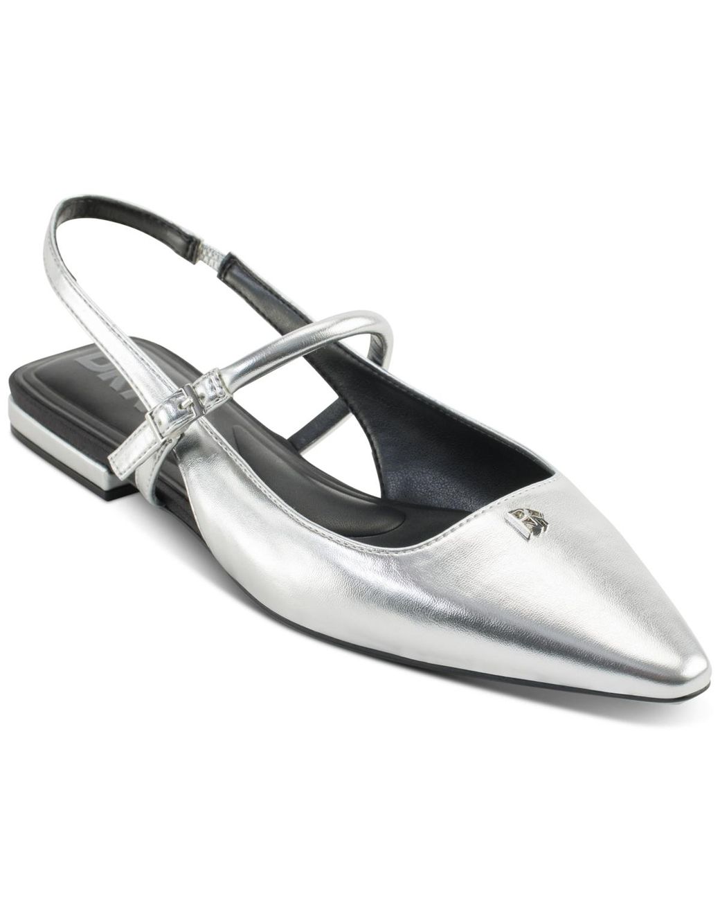 DKNY White Cairo Slingback Flats