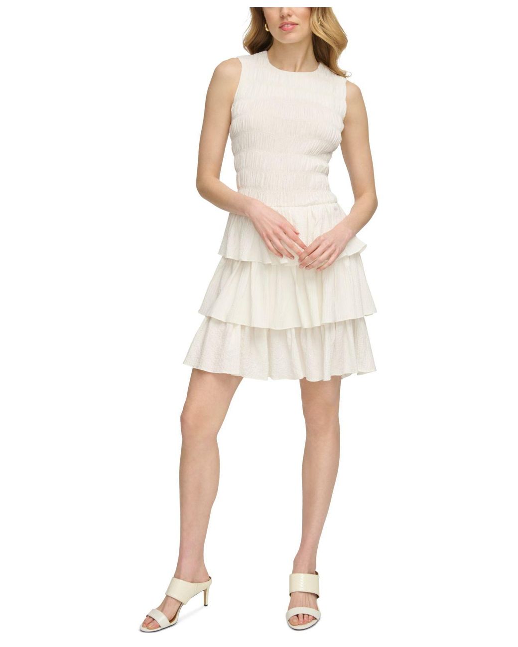 Calvin klein smocked dress Clearance