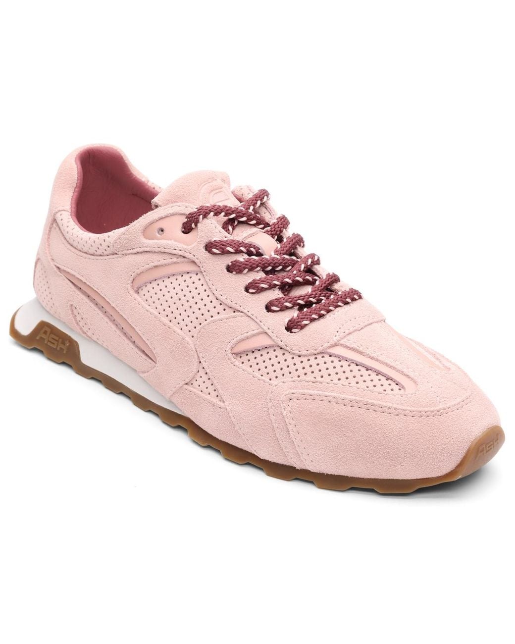 Ash Pink Kasar Round Toe Sneakers