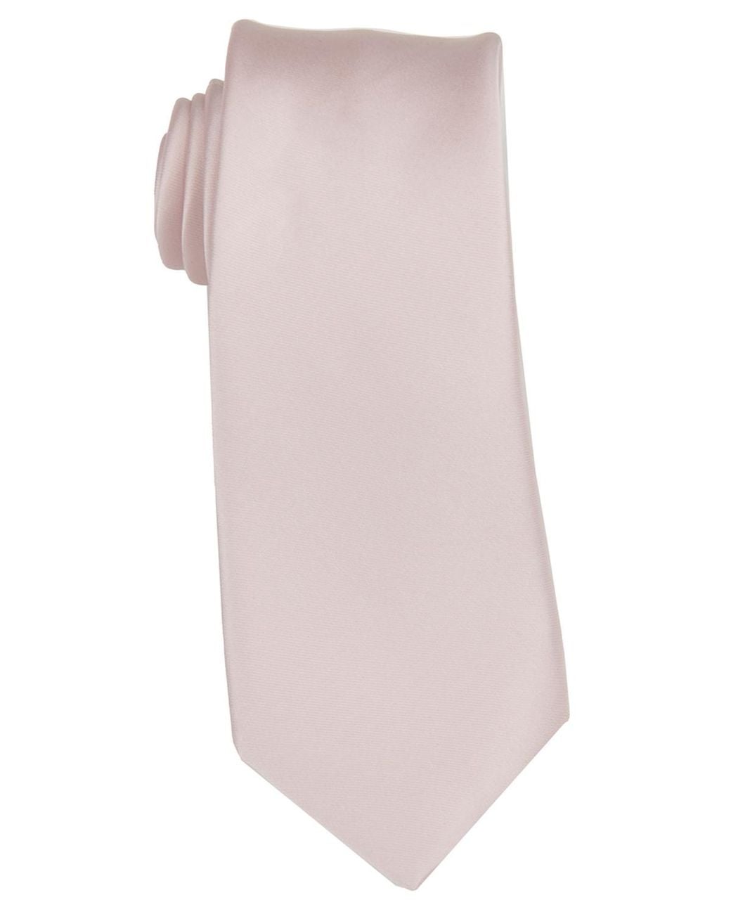 Con.struct Pink Satin Solid Tie for men