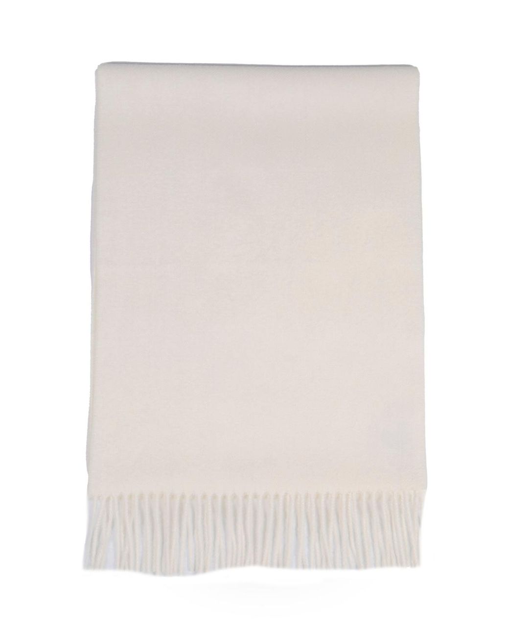 Simply Natural White Solid Alpaca Scarf
