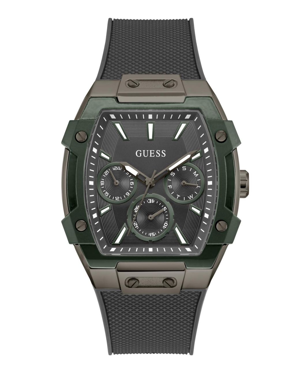 Guess Gray Grey Gunmetal Multi-function Watch for men