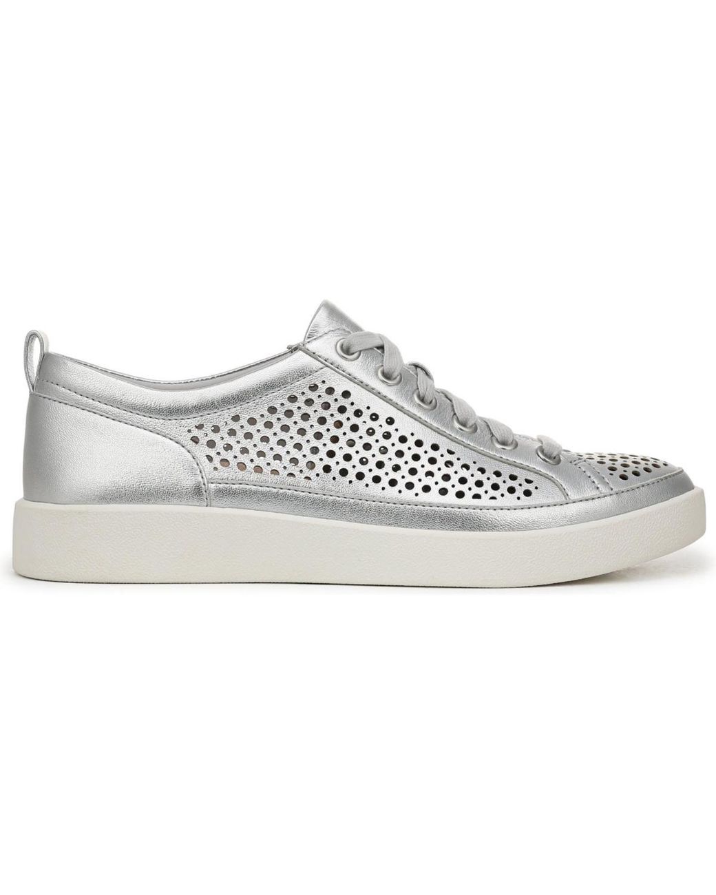 Vionic White Winny Perf Lace Up Sneakers