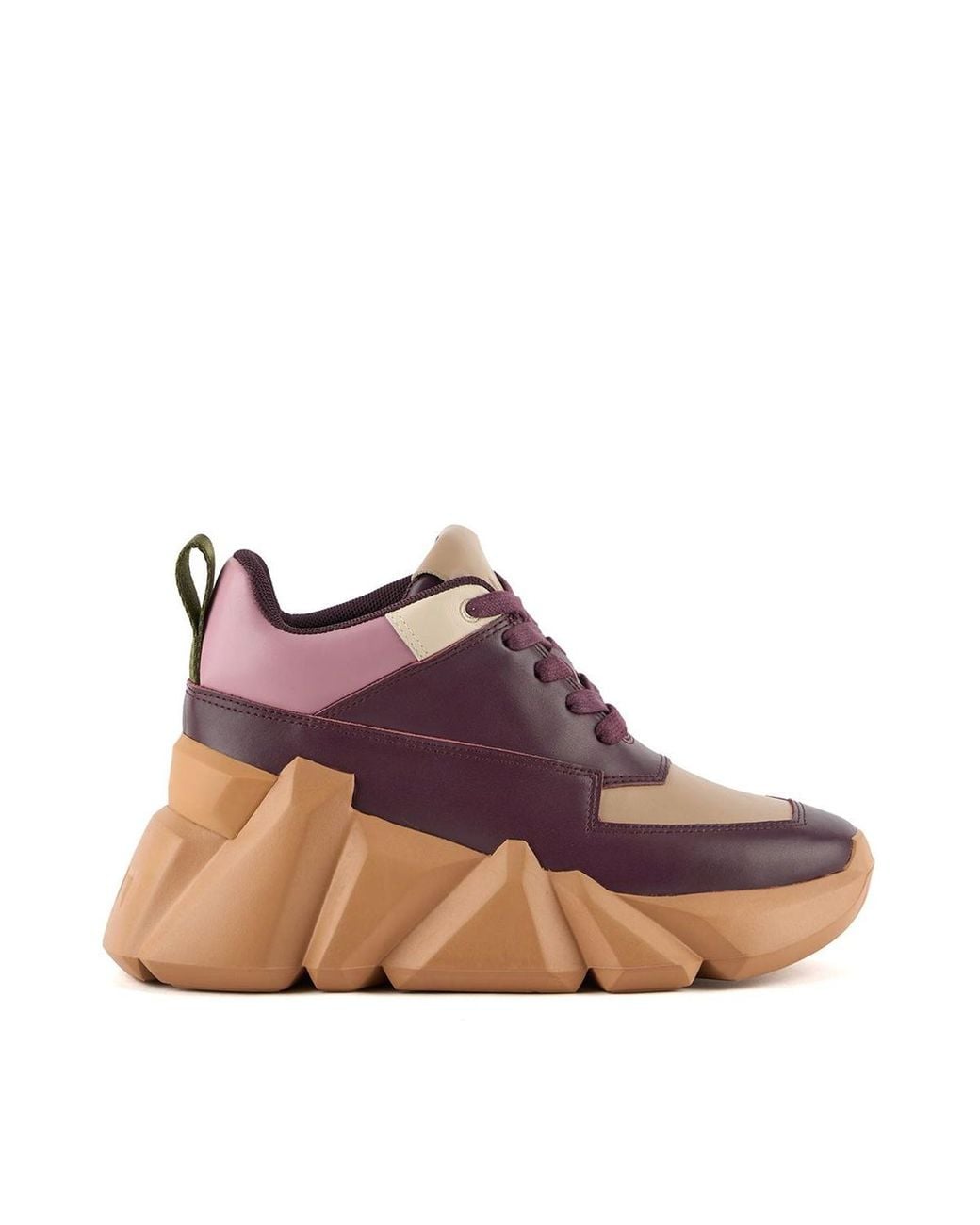 United Nude Brown Space Kick Max Nappa And Sheep Leather Upper Sneakers