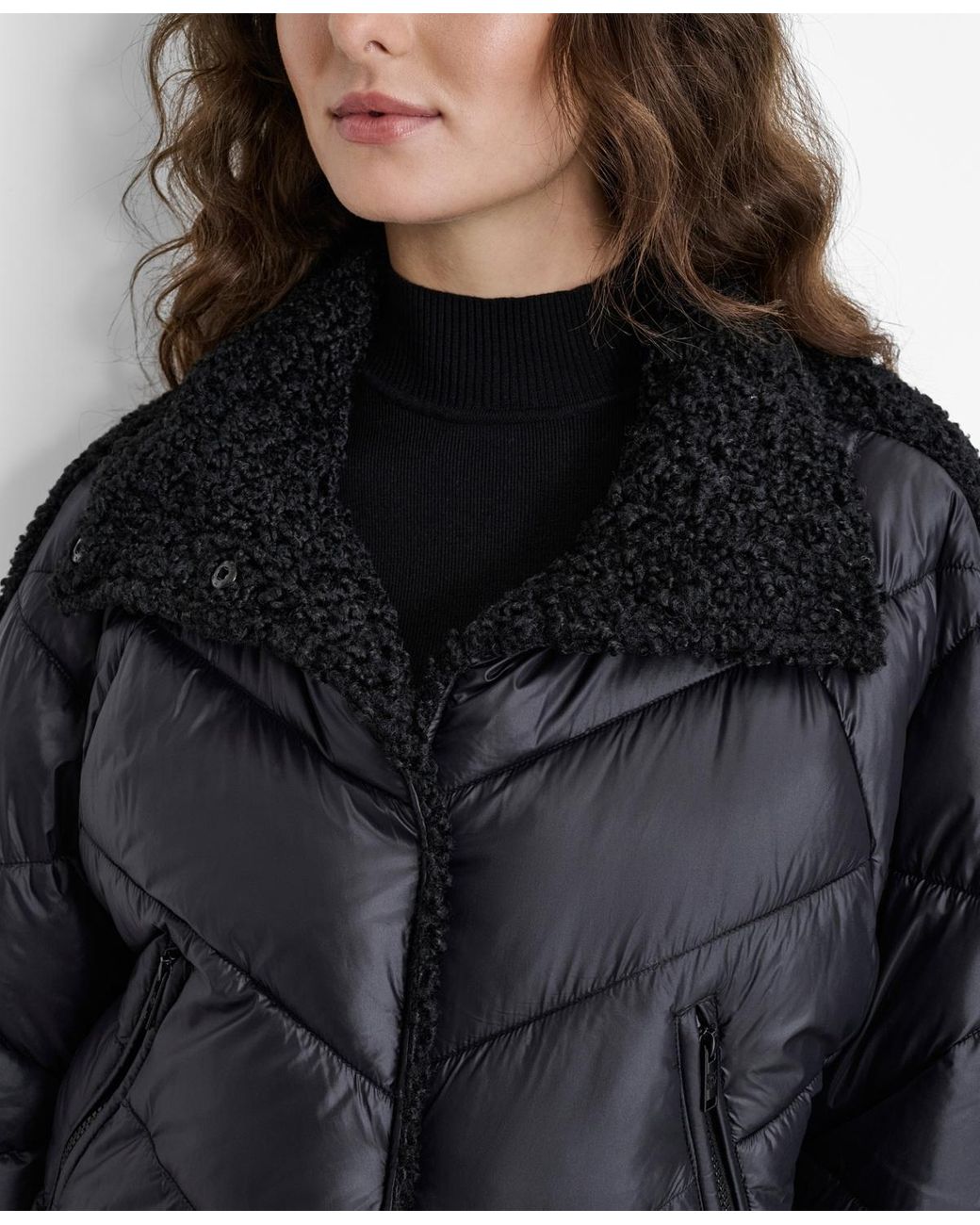 Guess mixed media reversible jacket sale