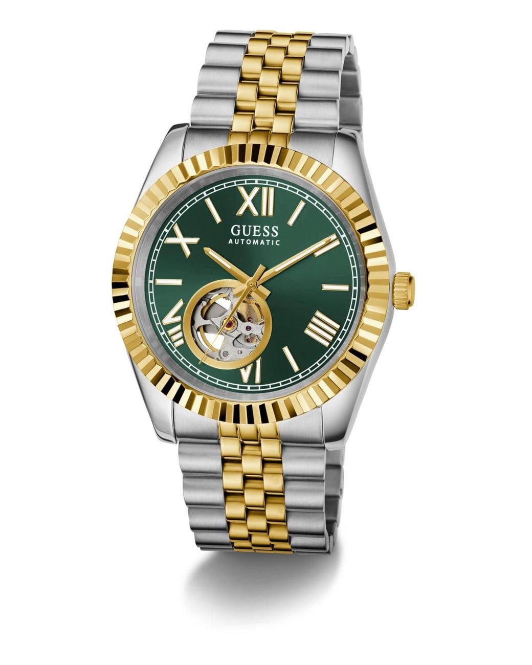 Guess Metallic Two-tone Automatic Watch for men