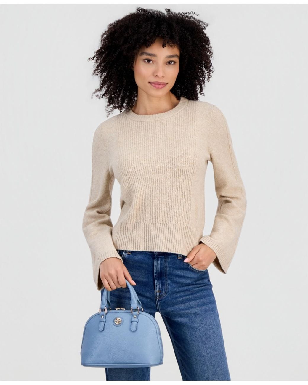 Giani Bernini Blue Mini Dome Satchel