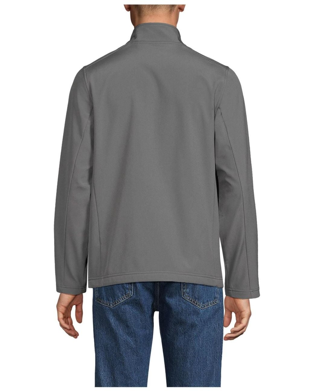 Lands' End Gray Soft Shell Jacket for men