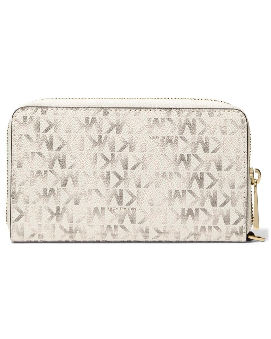 Michael Kors Natural Michael Jet Set Large Flat Multi-function Wristlet