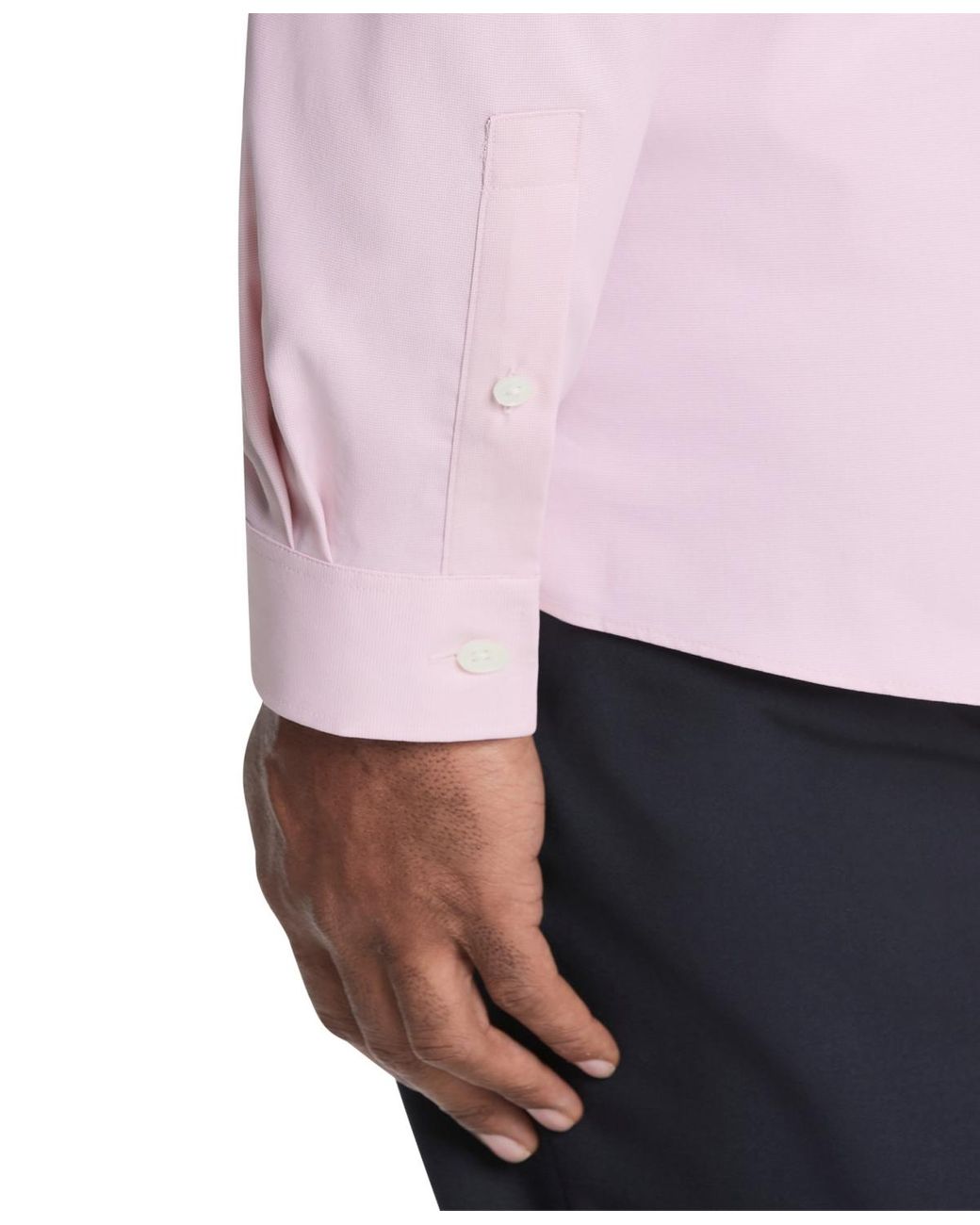 Michael Kors Eco Passport Stretch Untucked Slim Fit Dress Shirt in Pink for  Men | Lyst