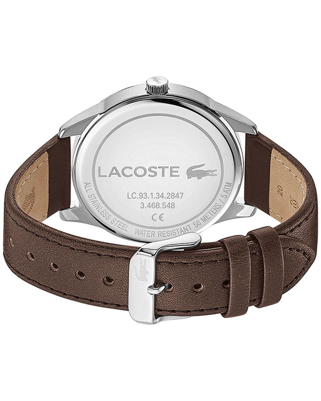 lacoste all stainless steel water resistant 5 atm