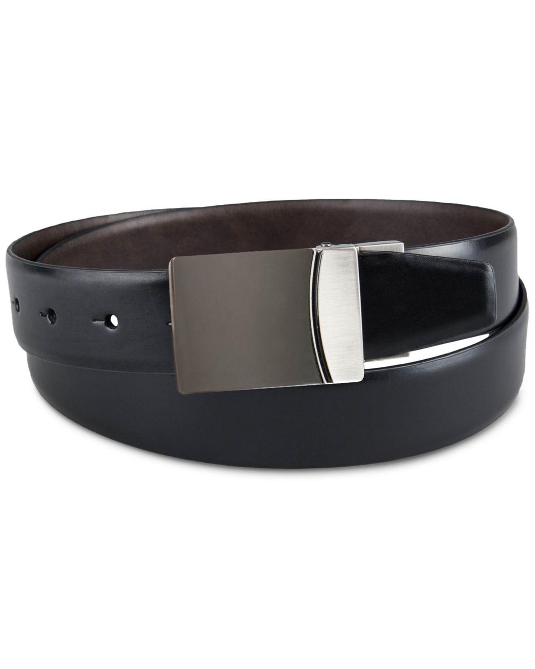 Alfani Reversible Two-way Plaque Belt, Created For Macy's in Black for ...