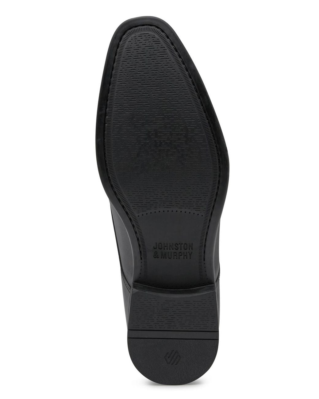 Johnston & Murphy Black Gibbons Plain Toe Oxfords for men