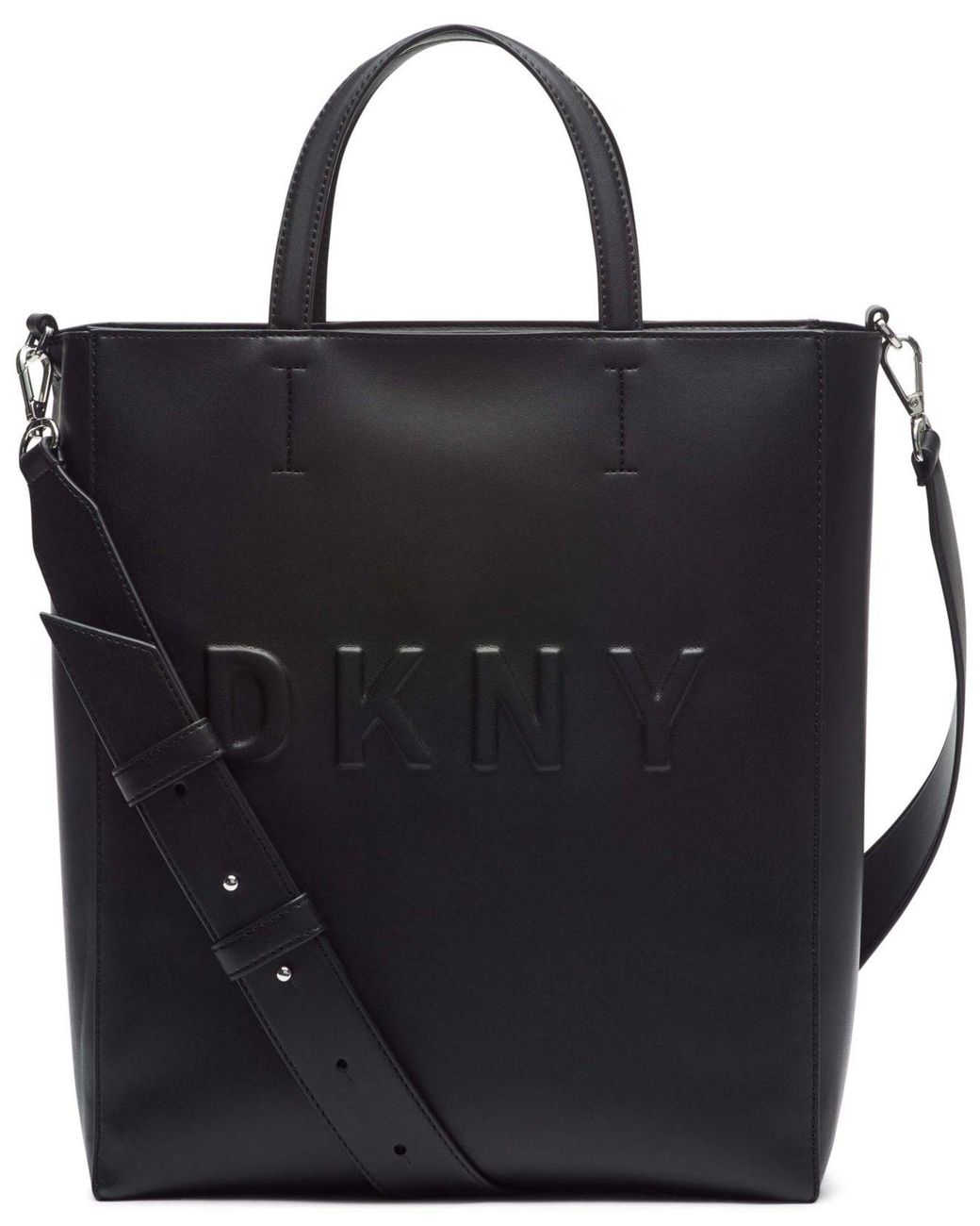 DKNY Tilly North/south Tote in Black/Silver (Black) Lyst