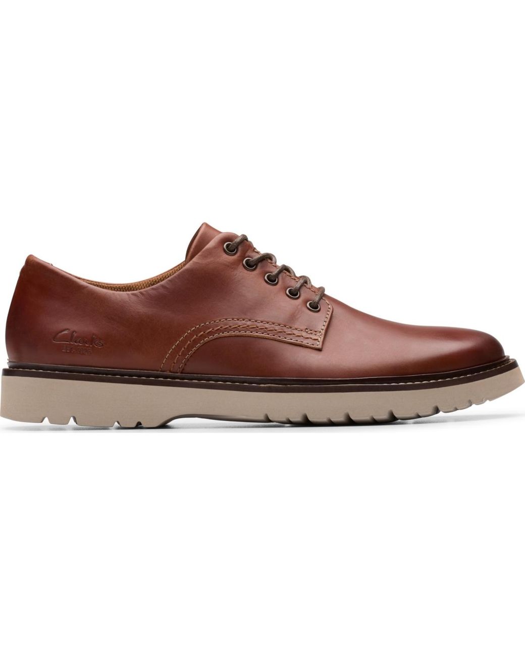 Clarks Brown Weltridge Low Dress Casual Derby Shoe for men