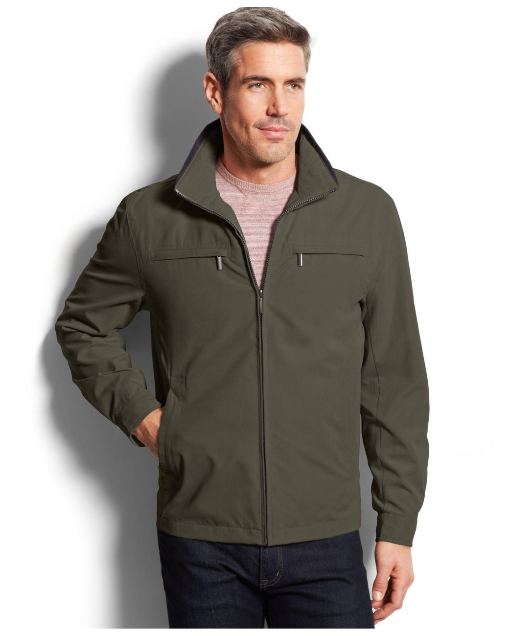 Lyst London Fog Litchfield Microfiber Hipster Jacket in Green for Men