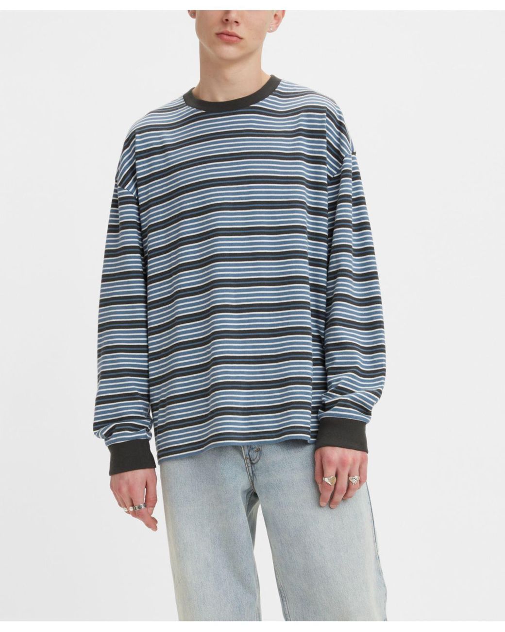 Levi's Stay Loose Long Sleeve T-shirt in Blue for Men | Lyst