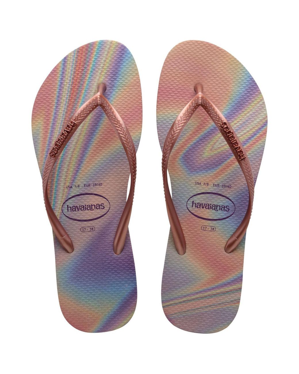 iridescent sandals