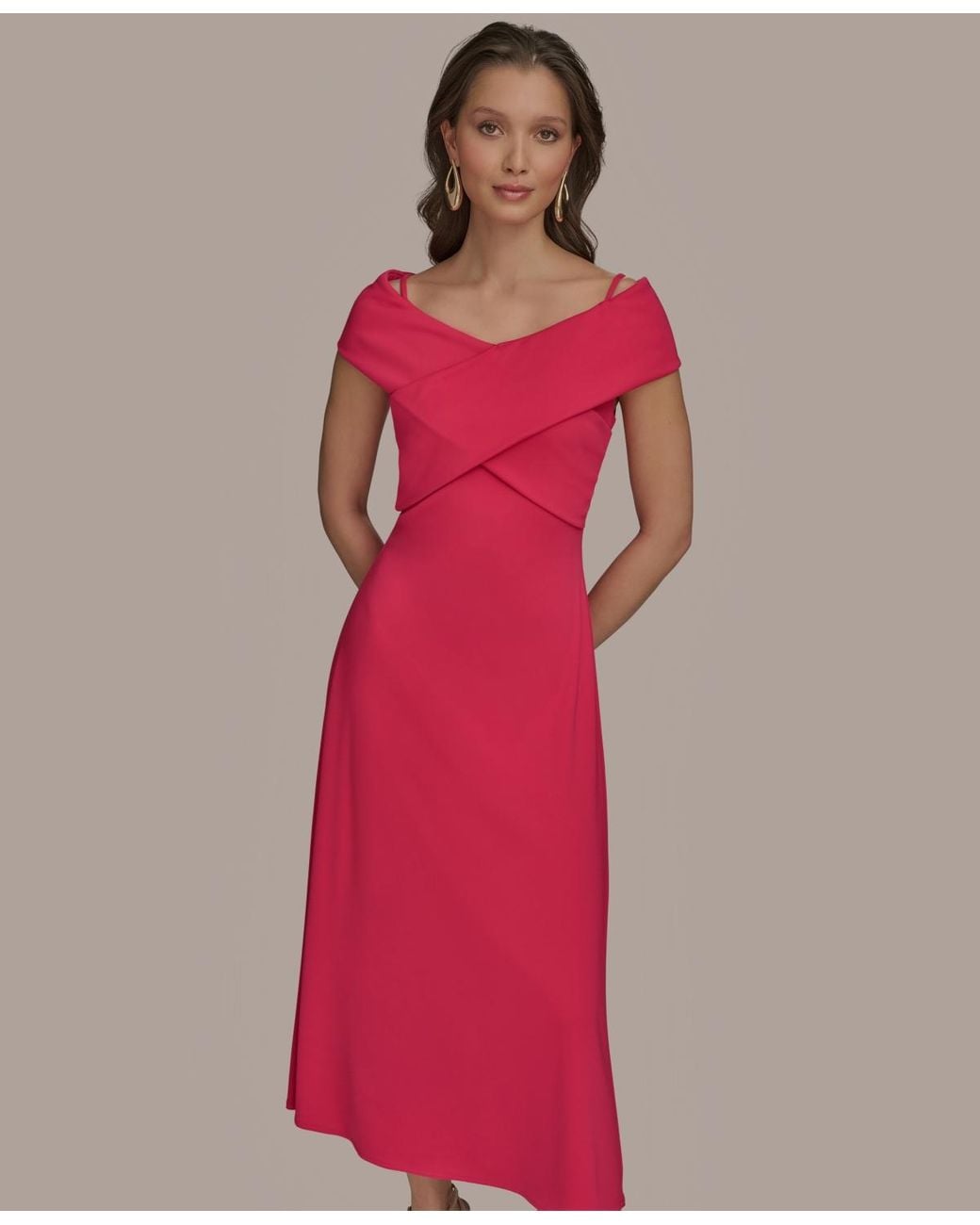 no boundaries off the shoulder dress Off The Shoulder Midi A Line Dress | A-Line Dress