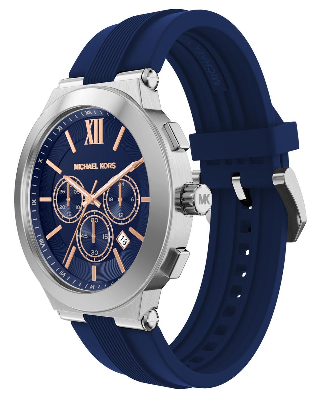 Michael Kors Blue Billie Chronograph Silicone Watch for men