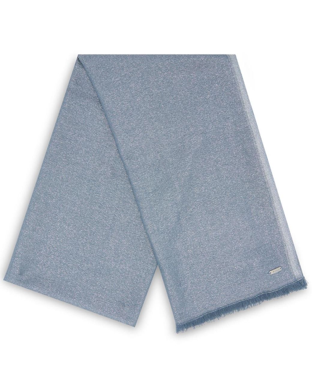 Calvin Klein Blue Lightweight Metallic Evening Wrap
